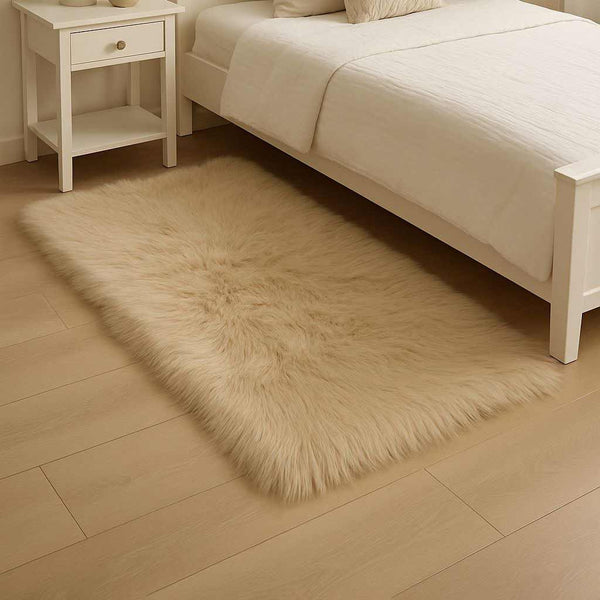 Fluffy Faux-Fur Area Rug - Tender