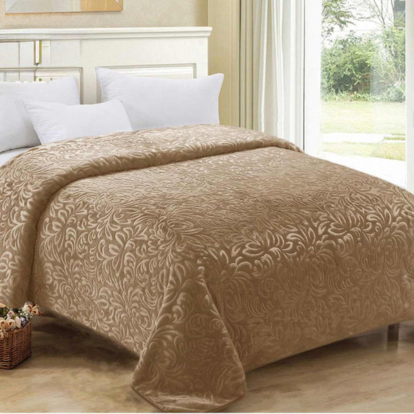 Single Size Winter Fleece Blanket - Aveline | 2 blankets per package