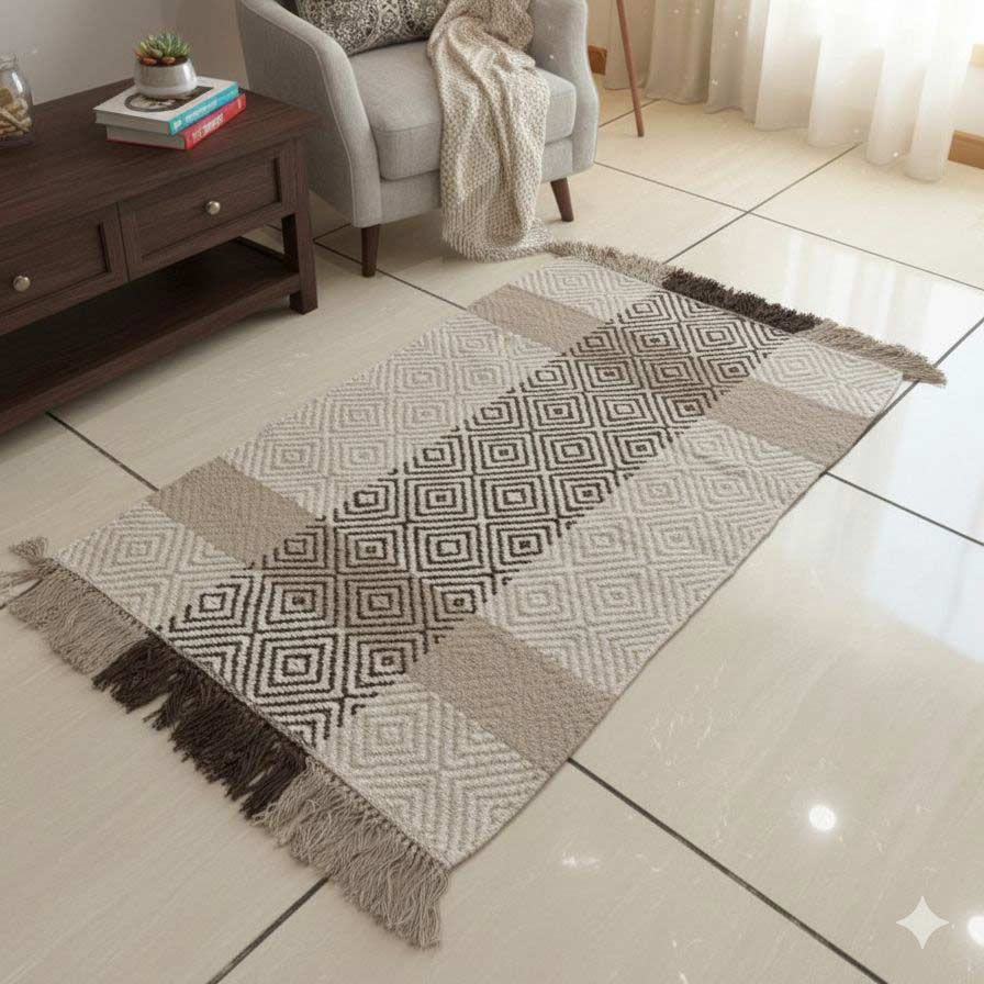 Hand Woven Tassel Area Rug - Calden – Rezlan Home