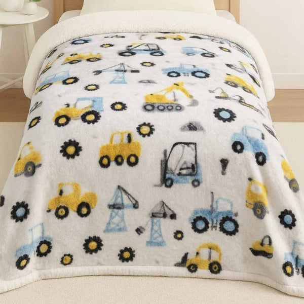 Kids Fleece & Sherpa Winter Blanket - Constructa