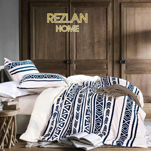 Single Size Winter Flannel Comforter Set - Mena | Désirée Collection