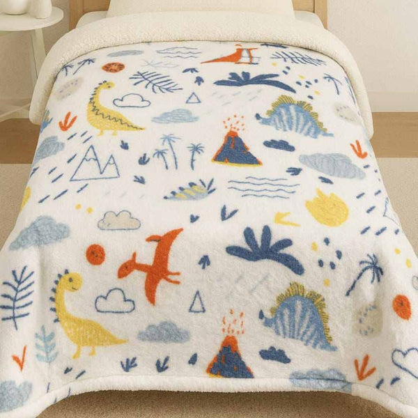 Kids Fleece & Sherpa Winter Blanket - Rexora