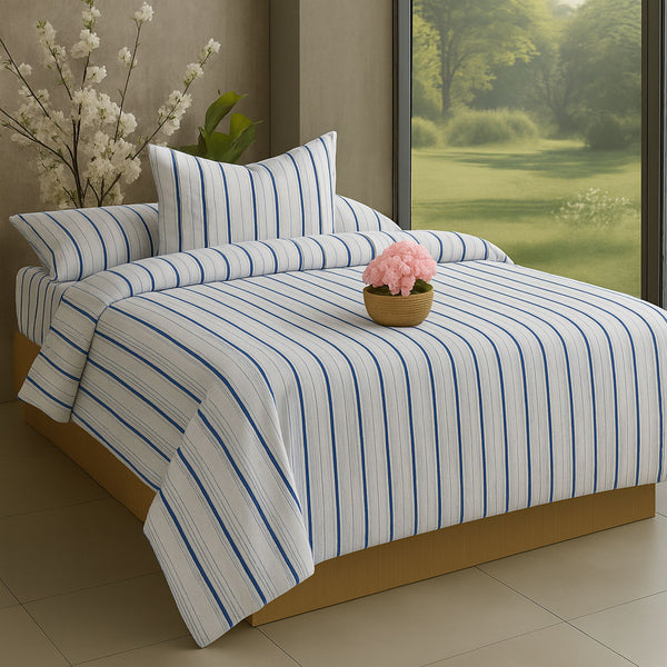Spring/Summer 100% cotton Duvet Cover Set - Mariner