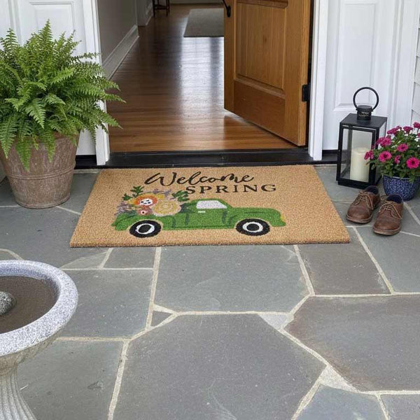 Premium Outdoor Mat - Welcome Spring