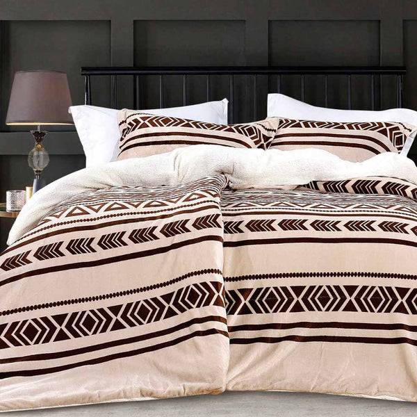 King Size Winter Flannel Comforter Set - Nomad | Désirée Collection